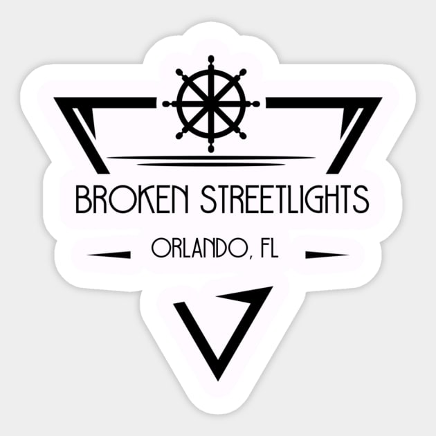 Broken Streetlights Weel Shirt Sticker by Brokenstreetlights